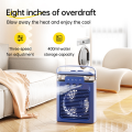 Desk Air Cooler Fan with Colors LED Light Modes for Desk Nightstand Coffee Table-E. 