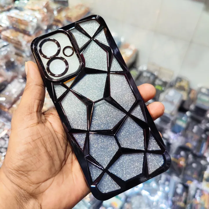 For%20Tecno%20Spark%20Go%202%20/%20Tecno%20Pop%2010%20Glitter%20Diamond%20Magic%20Mask%20Series%20Protective%20Case%20Back%20Cover%20-%20Image%202