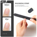Monja Nail File Black 100/180 Grit Double Side Sandpaper Buffer Polishing Grinding Professional Manicure Pedicure Sanding Tools.
