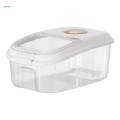7.5kg Rice Storage Container Storage Bin Cereal Dispenser Rice Bucket Grain Sealed Jar for Kitchen. 