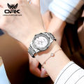 OPK Watch for women  stainless steel strap waterproof trendy fashion diamond embellished luminous Korean trendy style 6013. 