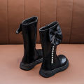 Girls Shoes Kids Boots Fall/Winter 2023 New Fleece Cotton Martin Boots Bow Princess Boots Boots.