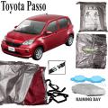 Car Body Cover for Toyota Passo 2019 -ON Silver Color Waterproof.