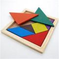 Delicate Children Mental Development Tangram Educational Wooden Jigsaw Puzzle Board Toys for Kids.