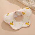 Pure Cotton Baby Saliva Napkin Male Baby Bib Pure Cotton Waterproof Saliva Napkin Newborn Rice Pocket Bib -1pcs. 