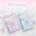 Pvc Envelope Series Girl Heart Star Book Unique 148*192mm Snap Button Diary Book Diy Detachable Notebook for Stationery Enthusiasts Personal Journaling School Or Office Supplies Creative Writing Gift. 