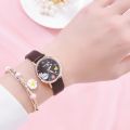 Kids Watches Set Students Children Pink Watch Girls Leather Strap Child Hours Quartz Wristwatch Girl Gift Clocks. 