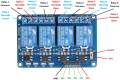 Arduino 4 channel relay module 4-channel relay control board with optocoupler. Relay Output 4 way relay module. 