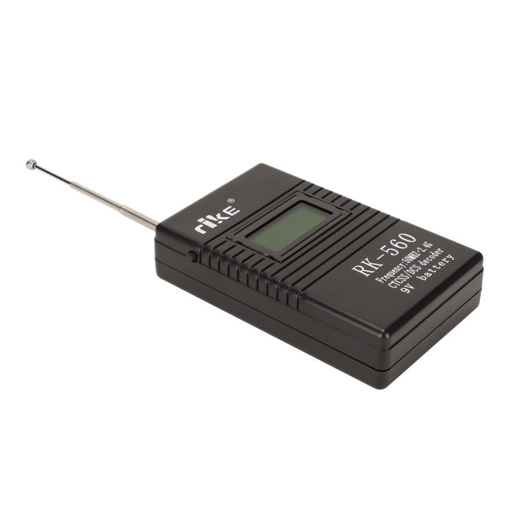 Mini Radio Frequency Counter Meter 50MHz‑2.4GHz Portable Radio Frequency Tester with Antenna for DCS and CTCSS Testing