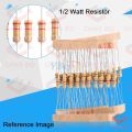50Pcs Resistor 1/2W 68K Ohm Carbon Film Resistor 68K Ohm Half Watt Resistance 0.5 Watt 5% Tolerance Fixed Resistors Passive Components. 