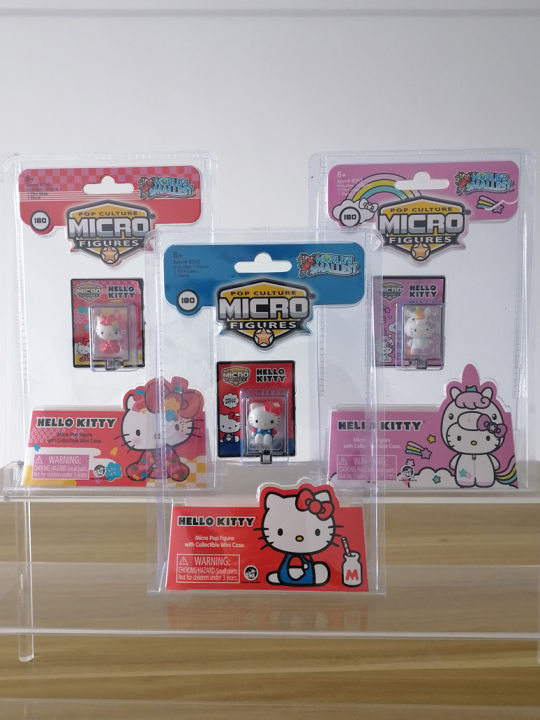 Sanrio Hello Kitty Micro Pop Figure with Collectible Mini Case Dolls Cute Toy Collection Girls Boys Birthday Gifts
