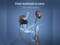 BT-127  Neckband Bluetooth Headset BT5.4 Sports Headset, Magnetic Metal Magnet Vibration- Bluetooth neckband - best neckband. 