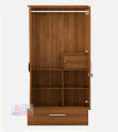 Teak Ultima 2 Door Almirah, Partex MDF Laminated Board Secure 2 part big size Almirah with clothes storage Hanger and cube box shelve, 1 large drawer and 1 inner lock cabinet, Nice shop 2 Doors Almirah 72/30. 