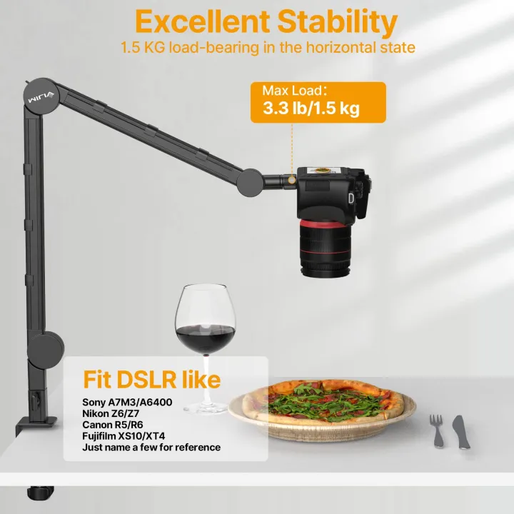 VIJIM%20LS25%20Camera%20Desk%20Mount,%20Flexible%20Overhead%20Webcam%20Stand%20with%20Boom%20Arm%20-%20Image%204