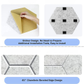 12 Piece Hexagonal Acoustic Panel Sound-Absorbing Panels 12x10x 0.4Inch, Stylish Acoustic Walls for Home and Office (Light Camel Color). 