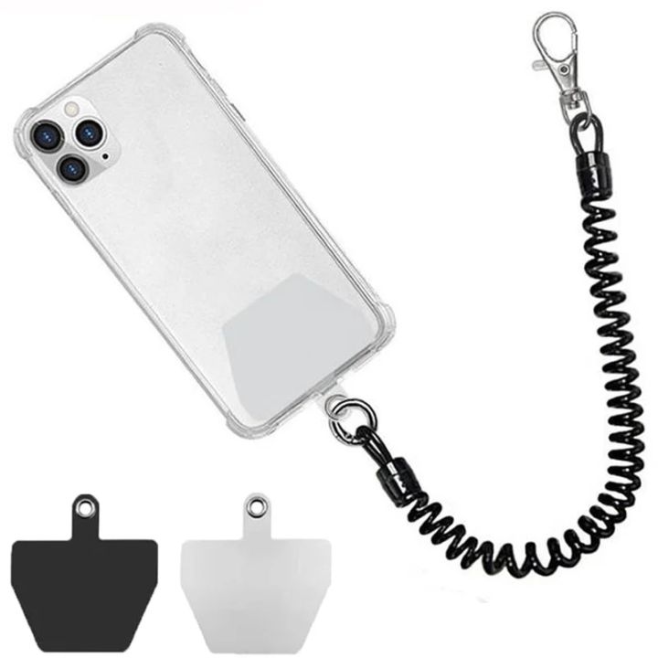 Mobile Phone Anti-theft Lanyard Set Adjustable Neck Strap Holder Sling Rope Universal Silicone Lanyard Case Cover Holder Belts