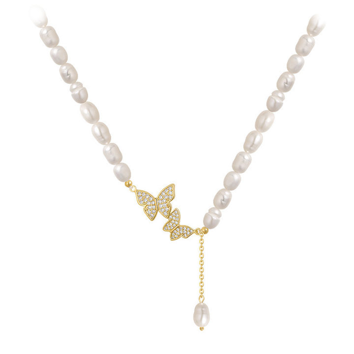 Fashionable%20Trendy%20Butterfly%20Pendant%20Pearl%20Choker%20Necklaces%20for%20Girls%20Simple%20Stylish%20-%20Pearl%20Adjustable%20Women%20Necklace%20Jewelry%20Accessories%20Gift%20for%20Women%20Simple%20New%20Collection%202025%20-%20Image%204