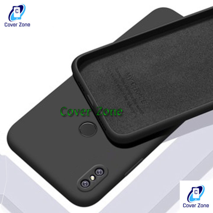 For Xiaomi Mi A2 / Mi6X Case Liquid Silicone Soft Gel Rubber Shockproof Cover For Mi A2 Back Cover