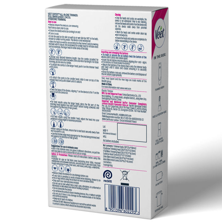 Veet%20Expert%20All-in-One%20Women's%20Trimmer%20Full%20Body,%20Bikini,%20Face%20&%20Eyebrow%20Grooming%20Trimmer%20Electric%20Shaver%20-%20Image%208
