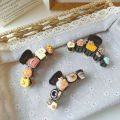 Cute Cartoon Biscuits Hair Claw For Women Girls Creative Headwear Lovely Bear Shark Clips Fashion Hairpin Funny Hair Accessories Conbo.