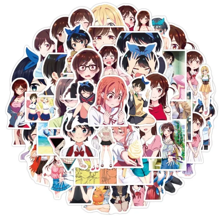 Anime%2025Pcs%20Rent%20A%20Girlfriend%20PVC%20Waterproof%20Stickers%20For%20Luggage%20Skateboard%20Laptop%20Phone%20Guiter%20&%20Others%20(Random)%20-%20Image%203