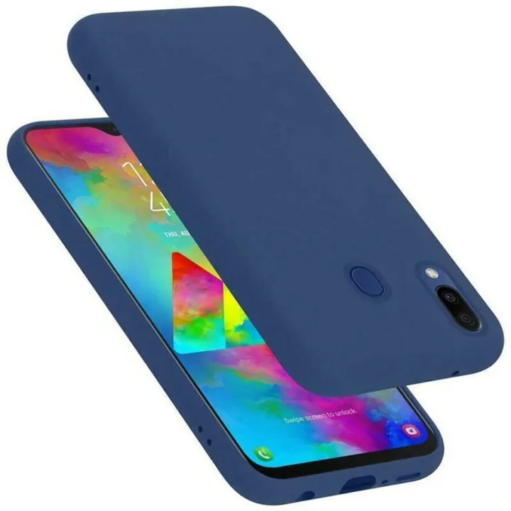 For Samsung Galaxy M20 New Generation Spigen Silicone Fit Designed Soft Gel Rubber Shockproof Back Case Phone Back Cover (Back Case Cover For Smartphone)