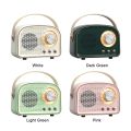 Mini Retro Bluetooth Portable Speaker With Radio , Outdoor Wireless Stereo, MP3 Player for iPhone Android Support TF Card USB. 