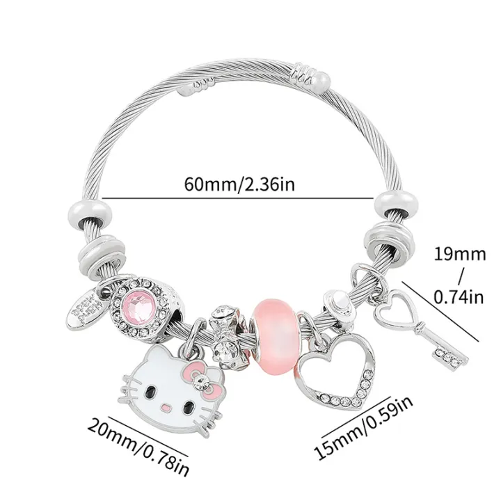 Sanrio%20Hello%20Kitty%20Bracelet%20Fashion%20Trendy%20Girl%20Y2K%20Bangles%20KT%20Cat%20Crystal%20Beads%20Hand%20Chains%20For%20Women%20Wedding%20Jewerly%20-%20Image%202