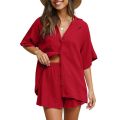 Ladies Breathable Cotton Crepe Top & Short Pant for Women – Smart and Subtle Dress. 