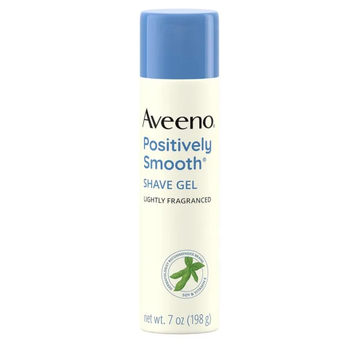 Aveeno%20Positively%20Smooth%20Shave%20Gel%20With%20Soy,%20Aloe%20&%20Vitamin%20E%20198g%20-%20Image%203