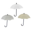 3Pcs Cute Umbrella Wall Hook Key Hanging Bag Brush Holder Decorative Organizer.
