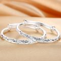 Baby's breath children's silver-plated bracelet for boys and girls, one-month-old baby, gift, traditional jewelry anklet. 