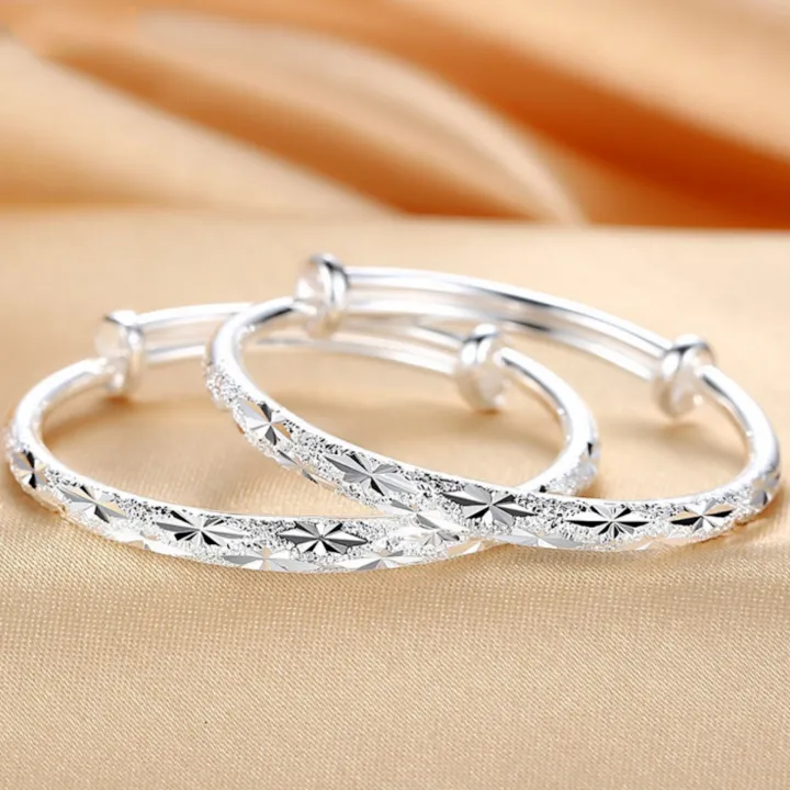 Baby's%20breath%20children's%20silver-plated%20bracelet%20for%20boys%20and%20girls,%20one-month-old%20baby,%20gift,%20traditional%20jewelry%20anklet%20-%20Image%202