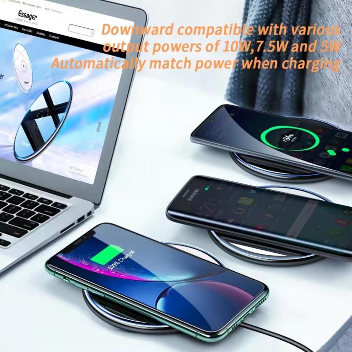 Essager%2015W%20Qi%20Wireless%20Fast%20Charging%20Supports%20All%20Wireless%20Charging%20Phones%20Induction%20Pad%20For%20iPhone%2014%2013%2012%20Pro%20Max%20X%20Xiaomi%20mi%2010%20Samsung%20S20%20Huawei%20-%20Image%204