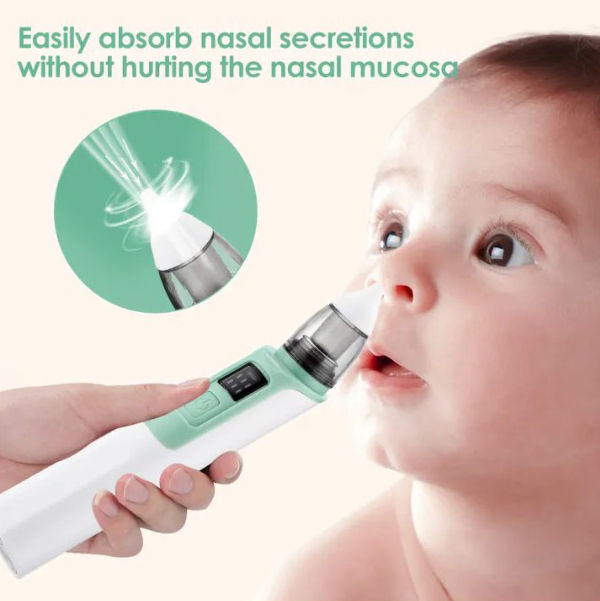 Rechargeable Baby Nose Cleaner Silicone Adjustable Suction Electric Child Nasal Aspirator Health Safety Convenient Low Noise