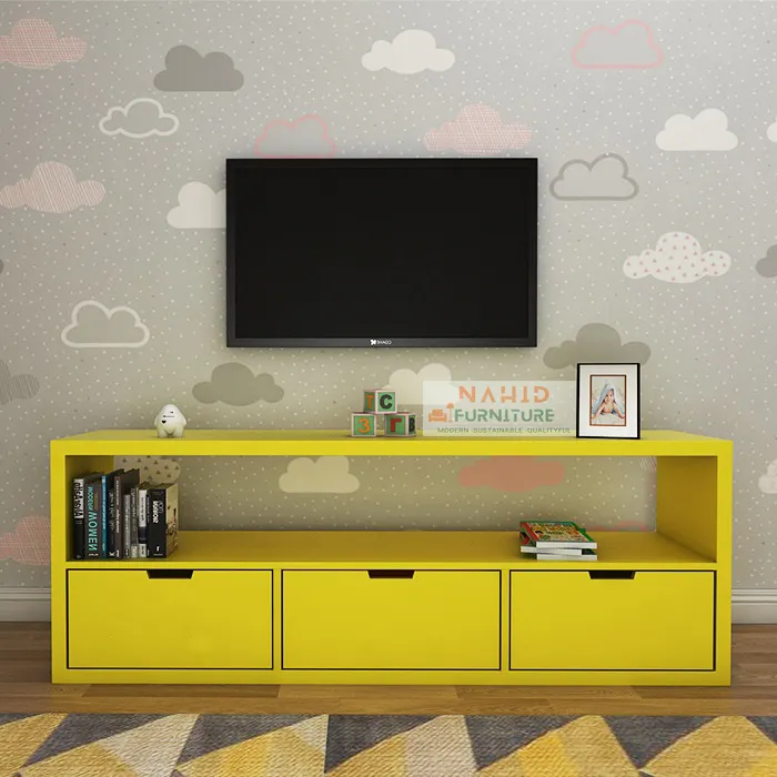 Modern%20TV%20Bench%20TV%20Cabinet%20for%20TV%20Up%20to%2032/43/50/55/65/70/85%20Inches,%20Mid-Century%20Entertainment%20Center%20Stand%20TV%20Console%20with%203%20Drawers%20and%20Storage%20Shelves%20for%20your%20Home%20&%20Office,%20-%20Image%203