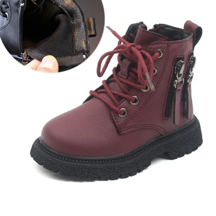 2022%20Spring%20Autumn%20Winter%20Ankle%20Boots%20Light%20Girl%20Platform%20Shoes%20Burgundy%20Beige%20Black%20Boys%20Short%20Boots%20Super%20Cozy%20Shoes%20-%20Image%202