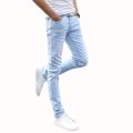 2023 New Fashion Men's Casual Stretch Skinny Jeans Trousers Tight Pants Solid Colors Cotton Stretch Denim Pants Cowboy Trousers.