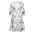 Women's Summer Organza Floral Print Wedding Party Ball Prom Gown Cocktail Dress. 
