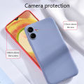 Tokifu Samsung Galaxy A04 A04s Casing The New Liquid Silicone Phone Case All-inclusive Shockproof Back Cover.