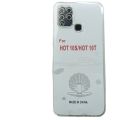 For Infinix Hot 10s - Premium Silicone Case Crystal Clear Soft TPU Ultra-Thin Transparent Flexible Protective Mobile Phone Back Cover.