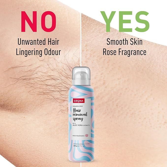 Sirona%20Hair%20Removal%20Spray%20Foam%20with%20Aloe%20Vera%20Extracts%20and%20Rose%20Fragrance%20%7C%20For%20Legs,%20Arms%20&%20Underarms%20%7C%20Removes%20Hair%20in%2010%20Minutes%20%7C%20Parabens%20Free%20%7C%20Dermatologically%20Tested%20%7C%20200%20ml%20-%20Image%203