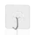 10 Pcs Adhesive Hooks Heavy Duty Wall Hooks 12 Kg (Max) Self Adhesive Hook - Wall Hook.