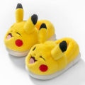 Pokemon Pikachu Children's Cotton Slippers Boys and Girls Winter Home Shoes Indoor Non-slip Parent-child Bag Heel Cotton Shoes. 