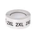 500Pcs/Roll Clothing Size Label Sticker Round Self-Adhesive Tag Sticker For Clothing Shirt Skirt Garment Labels DIY Sewing Supplies. 