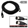 8 Pin Din Male to Male Speaker Audio Cable Adapter for Surveillance Automotive Computers Television Precision 5M. 