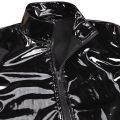 Thoshine Brand Spring Summer Men Patent Leather Jackets Thin Shiny Male Fashion PVC Faux Leather Shirts Shaping Glossy Plus Size.