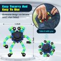 Luminous Fidget Spinners Glow in The Dark Fingertip Gyro DIY Deformable Robot Funny Sensory Fidget Toys Decompression Spinner Birthday Gifts for Kids Adults. 