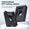 NP-F Battery Power Transfer Supply System V-Mount Adapter Plate Holder for BMCC BMPCC Blackmagic Pocket Cinema Cameras. 