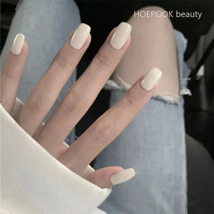 24pcs%20Jelly%20Red%20Finished%20Press%20On%20Nails%20Art%20Seamless%20Removable%20Full%20Cover%20False%20Nails%20Set%20Women%20Girls%20Nail%20Art%20Decoration%20-%20Image%206